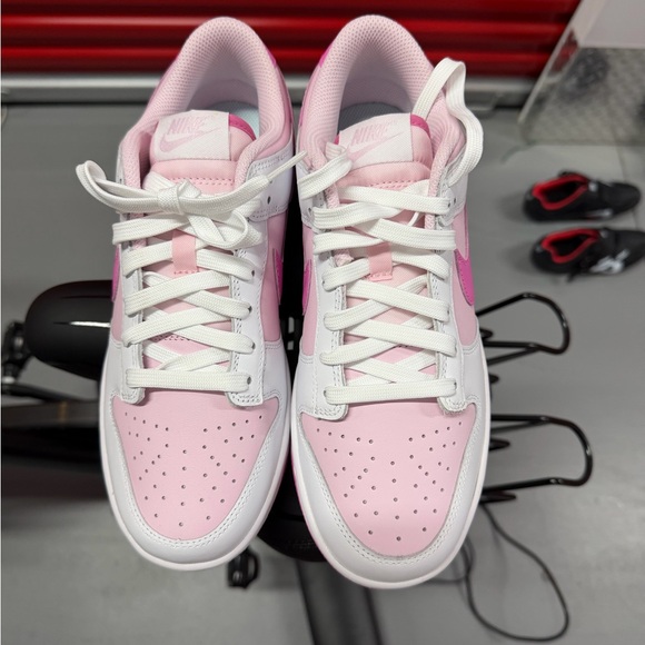 Nike Women's Pink and White Low-Top Sneakers - Picture 3 of 4